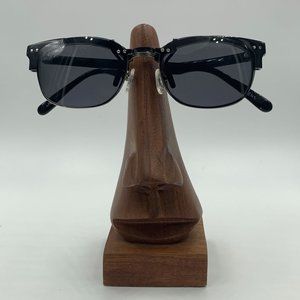 Zenni Black Silver Metal Oval Clips Sunglasses
